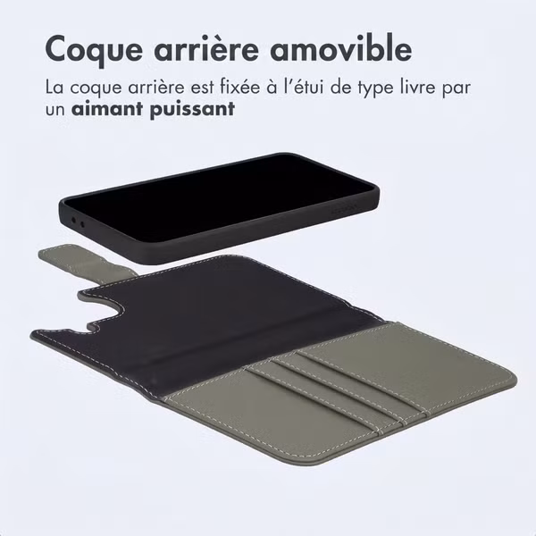 imoshion Étui portefeuille luxe 2-en-1 amovible Samsung Galaxy A37 (5G) - Vert