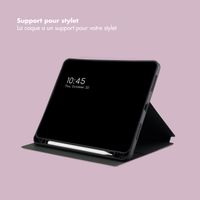 Selencia Coque tablette Vivid iPad 11 (2025) 11 pouces / iPad 10 (2022) 10.9 pouces - Marble Plum