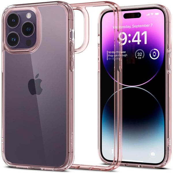 Spigen Coque Ultra Hybrid iPhone 14 Pro Max - Rose