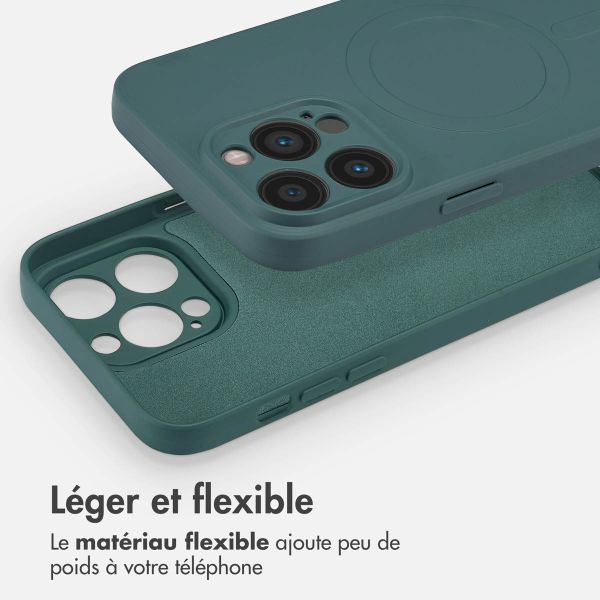 imoshion Coque Couleur avec MagSafe Apple iPhone 14 Pro Max - Vert foncé