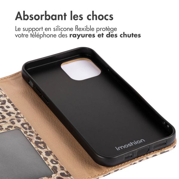 imoshion Étui de téléphone portefeuille Design iPhone 15 - Leopard Mood