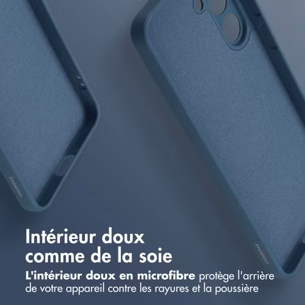 imoshion Coque Couleur avec MagSafe Samsung Galaxy S25 FE - Bleu foncé