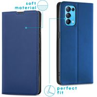 imoshion Étui de téléphone Slim Folio Oppo Find X3 Lite - Bleu foncé