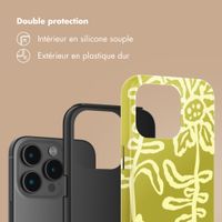 Selencia Coque arrière Vivid Apple iPhone 15 Pro - Chalky Bloom