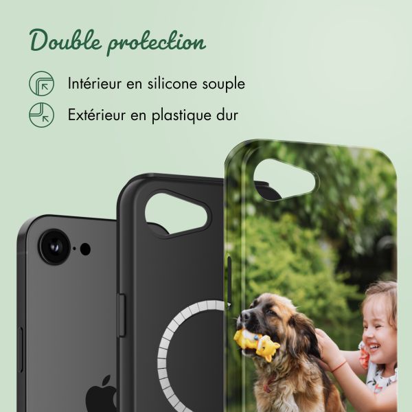 Concevez votre propre coque Tough avec MagSafe Apple iPhone 16e - Blanc