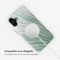 Selencia Coque arrière Vivid avec MagSafe Apple iPhone 16 - Nature Grayed Jade