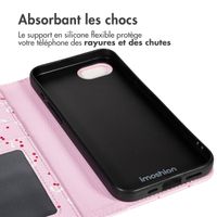 imoshion Étui de télephone portefeuille Design Apple iPhone 16e - Blush Berries