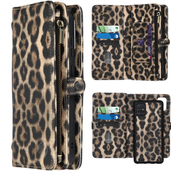 imoshion Étui 2-en-1 à rabat Samsung Galaxy A51 - Brown Leopard