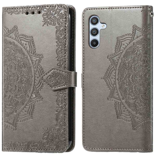 imoshion Etui de téléphone portefeuille Mandala Samsung Galaxy A36 - Gris