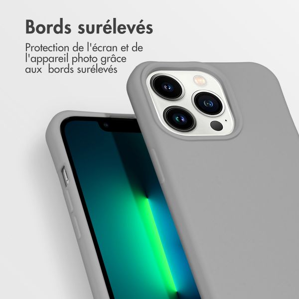 imoshion Coque de couleur avec cordon amovible iPhone 13 Pro - Gris