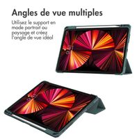 imoshion Coque tablette rigide Trifold Apple iPad Pro 11 (2022 / 2021 / 2020 / 2018) - Vert