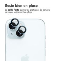 imoshion Lot de 2 protections d'objectif de caméra Apple iPhone 15 / 15 Plus - Blue