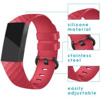 imoshion Bracelet silicone Fitbit Charge 3 / 4 - Rouge