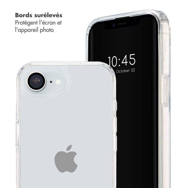 Selencia Coque arrière avec crochets amovibles Apple iPhone 16e - Transparent