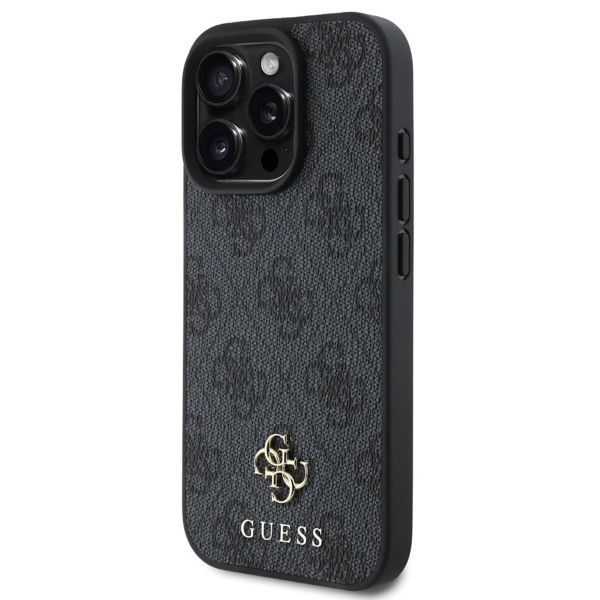Guess Coque 4G Metal Logo MagSafe Apple iPhone 16 Pro Max - Noir
