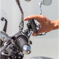 SP Connect Clutch Mount Pro Support de téléphone Moto pour coques SPC+ - Rotatif à 360° - Noir
