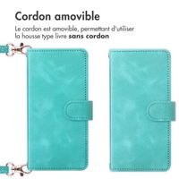 imoshion Etui de téléphone portefeuille avec cordon Samsung Galaxy S24 - Turquoise