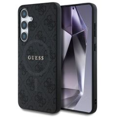 Guess Coque MagSafe Classic avec logo 4G Samsung Galaxy S25 - Noir