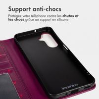 imoshion Étui de télephone portefeuille Design Samsung Galaxy A35 - Crush Check Coral Dust