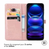 imoshion Etui de télephone Mandala Xiaomi Redmi Note 12 Pro Plus - Rose Doré
