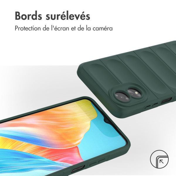 imoshion Coque arrière EasyGrip Oppo A18 / Oppo A38 - Vert foncé