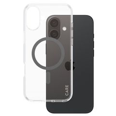 PanzerGlass Coque CARE Urban Combat MagSafe iPhone 16 Plus - Transparent / Noir