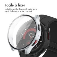 imoshion Coque rigide à couverture complète Samsung Galaxy Watch 6 - 44 mm - Argent