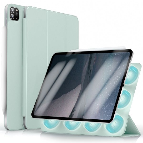 imoshion Magnetic etui de téléphone portefeuille Apple iPad Pro 11 (2022 / 2021 / 2020 / 2018) - Vert clair