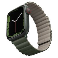 Uniq Bracelet double face Revix Apple Watch Series 1 á 10 / SE / Ultra (2) (44/45/46/49 mm) - Vert/Taupe