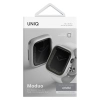 Uniq Moduo Coque Apple Watch avec Lunette interchangeable Apple Watch 4-9 / SE - 40/41 mm - Chalk (Chalk/Stone Grey)