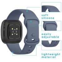 imoshion Bracelet silicone Fitbit Versa 4/ 3 / Sense (2) - Bleu foncé