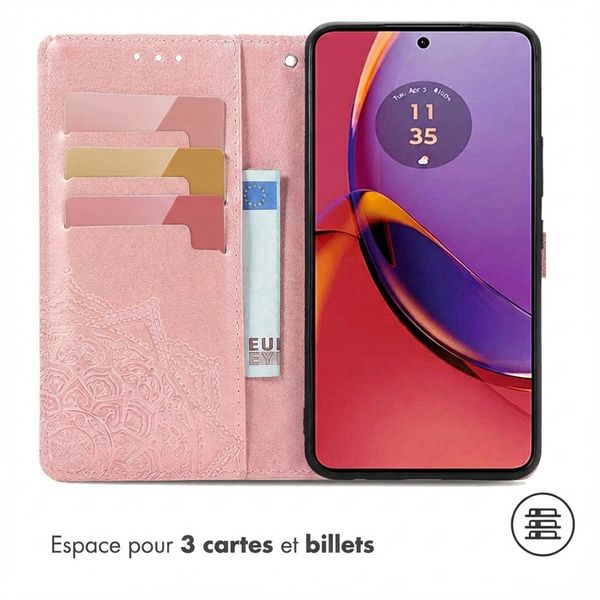imoshion Etui de télephone Mandala Motorola Moto G84 - Rose Doré