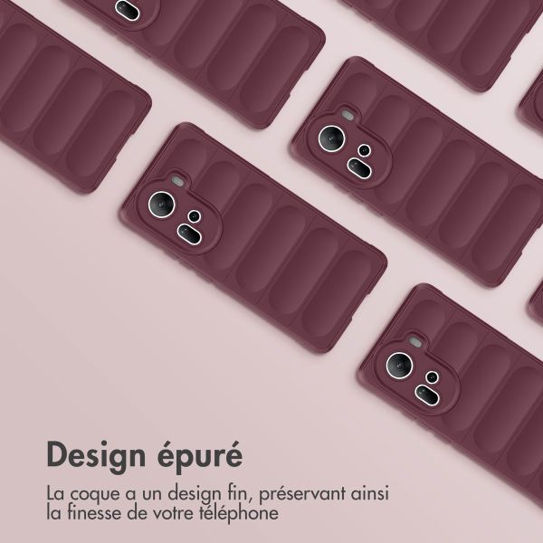 imoshion Coque arrière EasyGrip Oppo Reno 11 - Aubergine