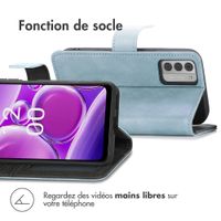 imoshion Étui de téléphone portefeuille Luxe Nokia G42 - Blue clair