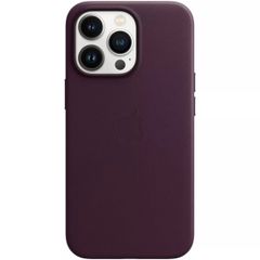 Apple Coque Leather MagSafe Apple iPhone 13 Pro - Dark Cherry