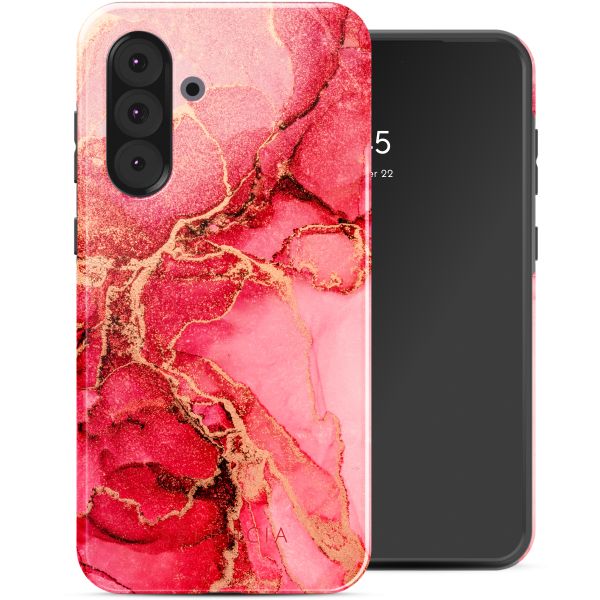 Selencia Coque arrière Vivid Tough Samsung Galaxy A36 / A56 - Rosy Marble