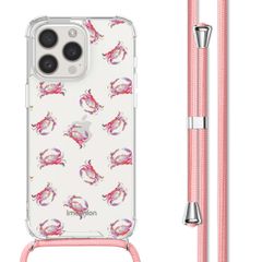 imoshion Coque Design avec cordon Apple iPhone 15 Pro Max - Crab Watercolor