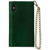 iDeal of Sweden Mayfair Clutch Velvet iPhone Xs / X - Vert