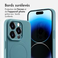 imoshion Coque Couleur avec MagSafe Apple iPhone 14 Pro - Smoke Green