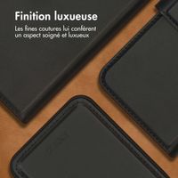 Accezz Étui de téléphone portefeuille en cuir de qualité supérieure 2 en 1 Samsung Galaxy S22 - Noir