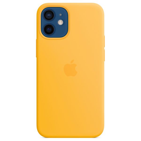 Apple Coque en silicone MagSafe iPhone 12 Mini - Sunflower