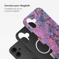 Selencia Coque arrière Vivid avec MagSafe Apple iPhone 16 - Fresh Paint Flower Orange
