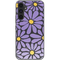 imoshion Coque design pour Samsung Galaxy A54 - Tropical Violet Flowers Connect