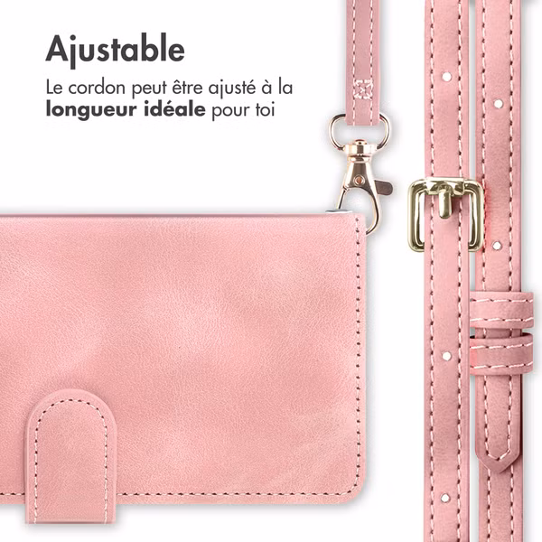 imoshion Etui de télephone portefeuille avec cordon OnePlus 15R - Rose