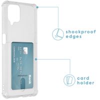 imoshion Coque silicone avec support de passe Samsung Galaxy A12 - Transparent