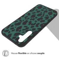 imoshion Coque Design Samsung Galaxy A34 (5G) - Léopard - Vert / Noir