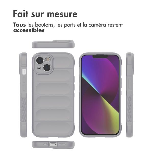 imoshion Coque arrière EasyGrip iPhone 14 - Gris