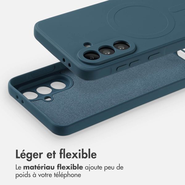imoshion Coque Couleur avec MagSafe Samsung Galaxy A36 - Bleu foncé