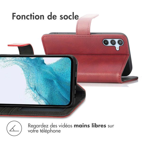 imoshion Etui de téléphone portefeuille Luxe Samsung Galaxy A54 (5G) - Rouge