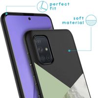 imoshion Coque Design Samsung Galaxy A71 - Marbre - Vert / Noir